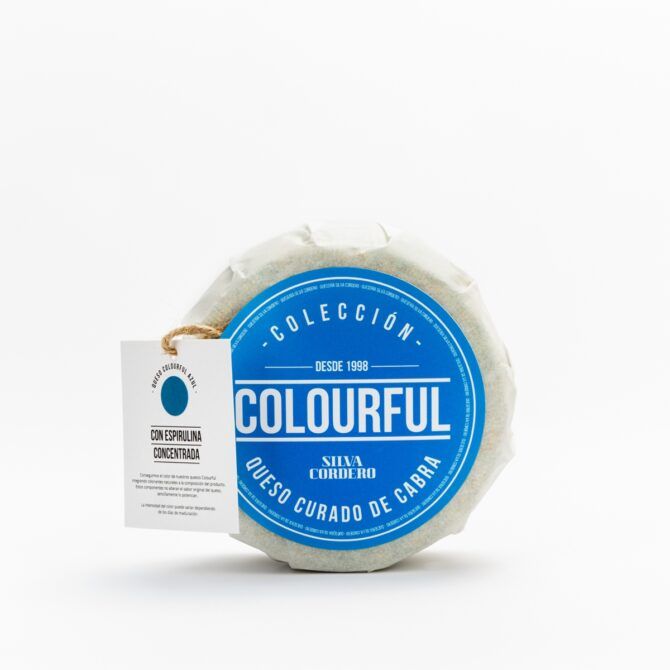 Queso Curado de Cabra con Espirulina Concentrada